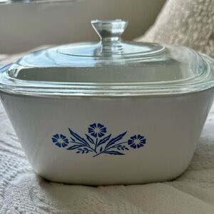Vintage Pyrex Corning ware casserole 1 3/4 Qt P-1 3/4 B Lid very rare